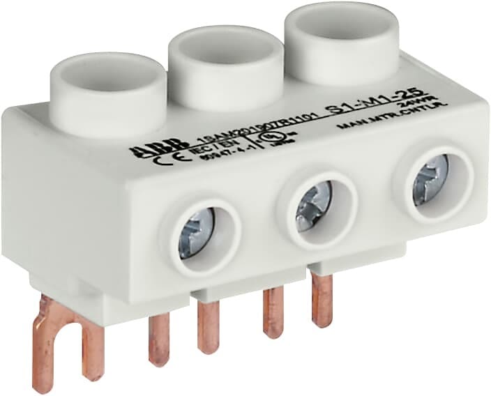 ABB - S1-M 3-Phasen-Einspeiseblock Flach für MS116 / MS132 25mm2