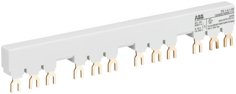 ABB - PS 3-Phasen-Sammelschiene für 4 MS116 / MS132 mit 1 HK/SK Ie=65A