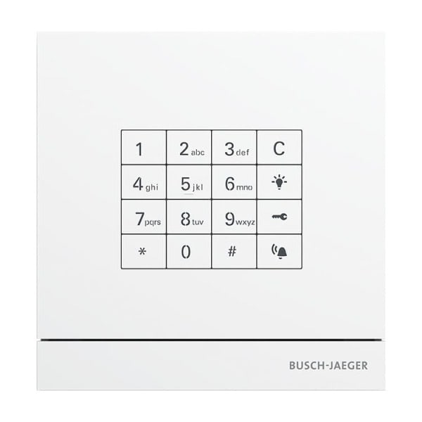 BUSCH-JAEGER - Außenstation mit Tastatur-Modul weiß - Busch-Welcome 2-Draht
