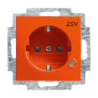 BUSCH-JAEGER - SCHUKO Steckdosen-Einsatz Safety+ ZSV mit Kontrolllicht/grün orange - balance SI