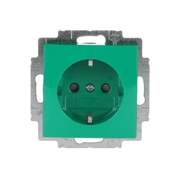 BUSCH-JAEGER - SCHUKO Steckdosen-Einsatz Safety+ grün - balance SI