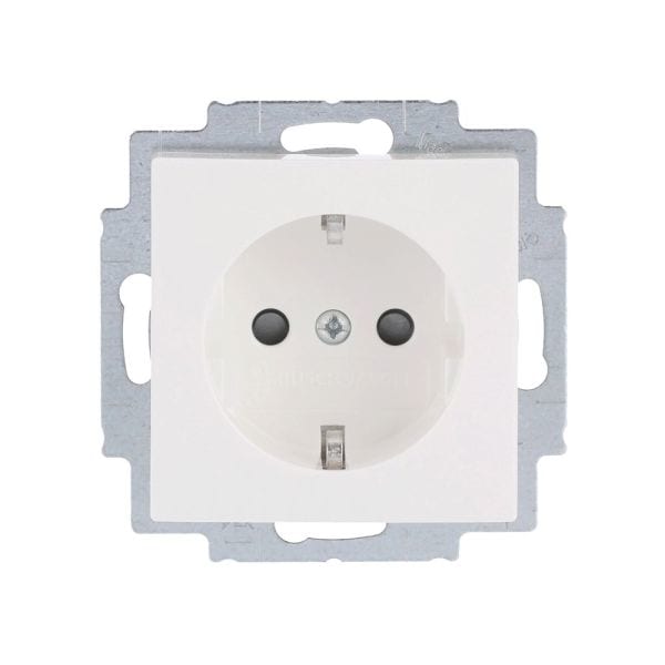 BUSCH-JAEGER - SCHUKO Steckdosen-Einsatz Safety+ ohne Spreize alpinweiß - balance SI
