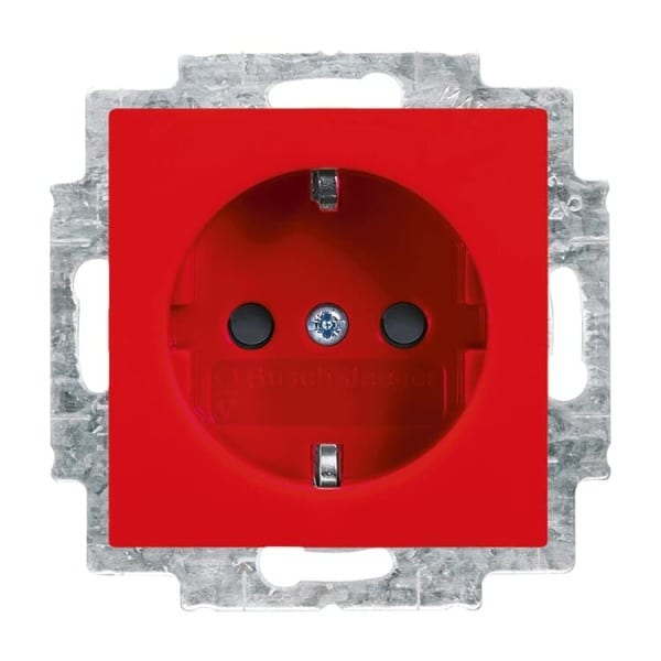 BUSCH-JAEGER - SCHUKO Steckdosen-Einsatz Safety+ rot - balance SI