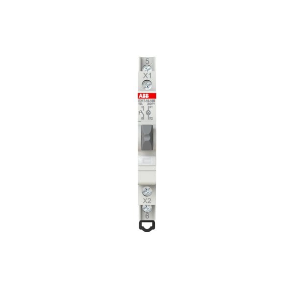 ABB - Leuchttaster 16 A gemäß EN 250 VAC 1S grau 1x LED weiß Modulbreite: 0.5 TE