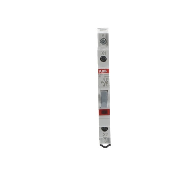 ABB - Leuchttaster 16 A gemäß EN 250 VAC 1S grau 1x LED rot Modulbreite: 0.5 TE