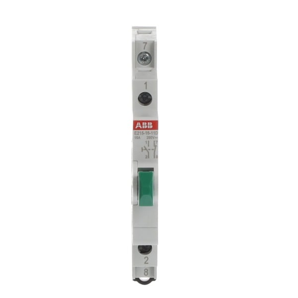 ABB - Taster 16 A gemäß EN 250 VAC 1S 1Ö Bedienelement grün Modulbreite: 0.5 TE