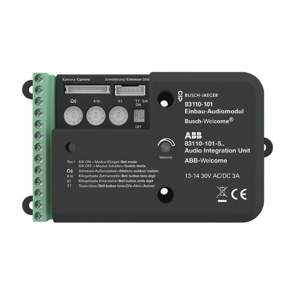 BUSCH-JAEGER - Einbau-Audiomodul schwarz - Busch-Welcome 2-Draht