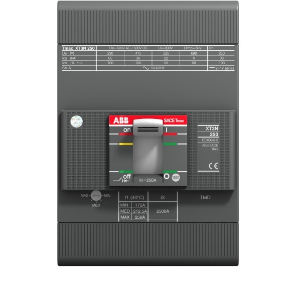 ABB - XT3N 250 TMG 160-480 3p F F Kompaktleistungsschalter Tmax XT3