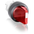ABB - M2SS1-11R Leuchtwahlschalter-Vorsatz B-C rot, 2 Stellungen, kurzer Drehgriff