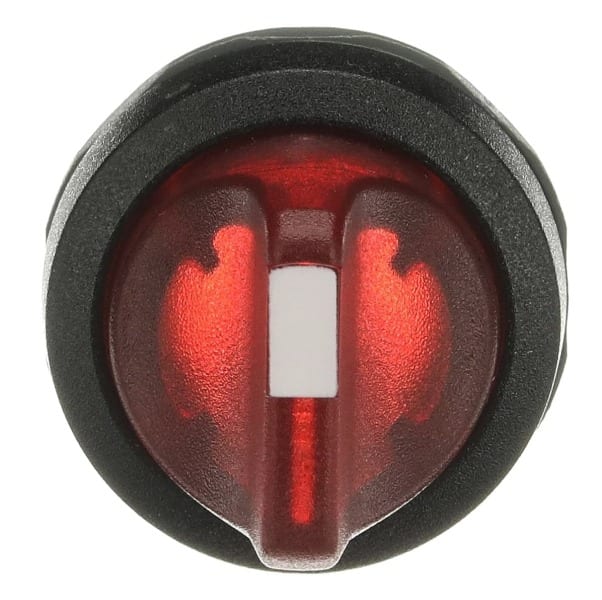 ABB - M2SS3-11R Leuchtwahlschalter-Vorsatz rot, 2 Stellungen, Rückzug von C