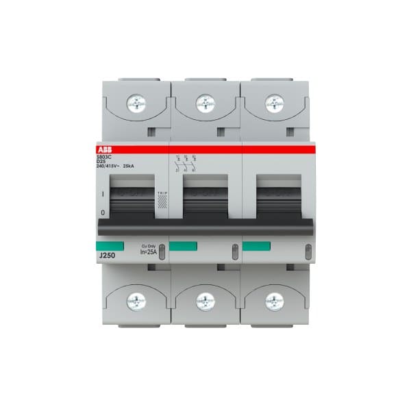 ABB - HLS-Sicherungsautomat 3-polig Charakteristik D Bemessungsstrom 25A 25kA/400VAC