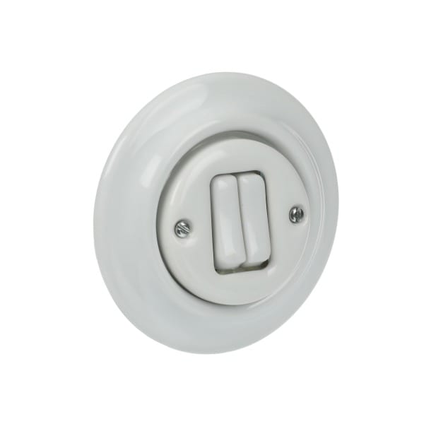 BUSCH-JAEGER - Doppeltaster Doppeltaster 1-poliger 2 Schließer studioweiß - Decento