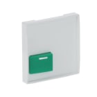 BUSCH-JAEGER - Zentralscheibe Abstelltaster 1-fach grün studioweiß - Plattform 63