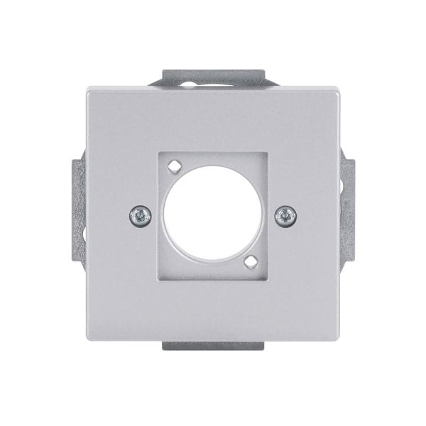 BUSCH-JAEGER - Zentralscheibe Steckverbinder Neutrik XLR 1-fach alusilber - Plattform 63