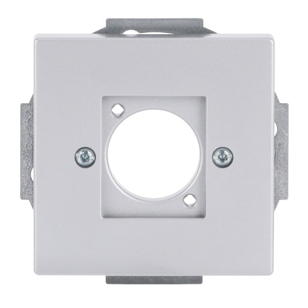 BUSCH-JAEGER - Zentralscheibe Steckverbinder Neutrik XLR 1-fach alusilber - Plattform 63