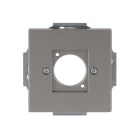 BUSCH-JAEGER - Zentralscheibe Steckverbinder Neutrik XLR 1-fach edelstahl - pur edelstahl