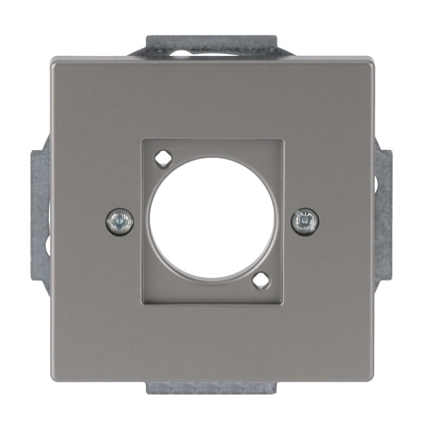 BUSCH-JAEGER - Zentralscheibe Steckverbinder Neutrik XLR 1-fach edelstahl - pur edelstahl