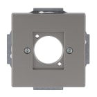 BUSCH-JAEGER - Zentralscheibe Steckverbinder Neutrik XLR 1-fach edelstahl - pur edelstahl