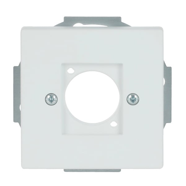 BUSCH-JAEGER - Zentralscheibe Steckverbinder Neutrik XLR 1-fach studioweiß matt - Plattform 63