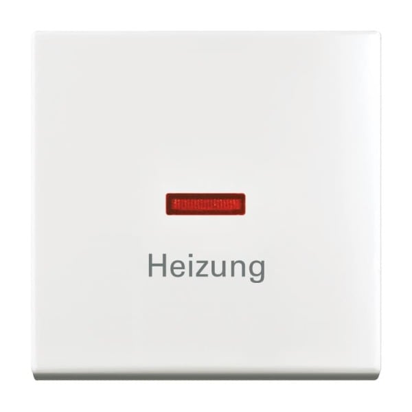 BUSCH-JAEGER - Wippe mit Aufdruck Heizung mit roter Kalotte alpinweiß - balance SI
