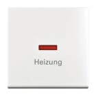 BUSCH-JAEGER - Wippe mit Aufdruck Heizung mit roter Kalotte alpinweiß - balance SI