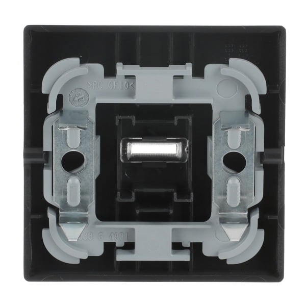 BUSCH-JAEGER - Wippe 1-fach mit kleiner transparenter Kalotte anthrazit - Plattform 63