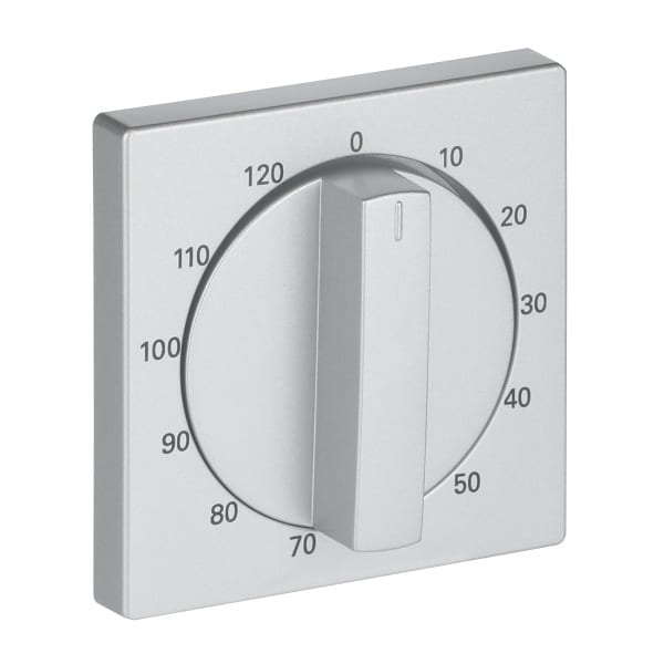 BUSCH-JAEGER - Zentralscheibe Drehknopf Zeitschaltuhr Aufdruck 10-120 alusilber - Plattform 63