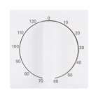 BUSCH-JAEGER - Zentralscheibe Drehknopf Zeitschaltuhr Aufdruck 10-120 studioweiß - Plattform 63