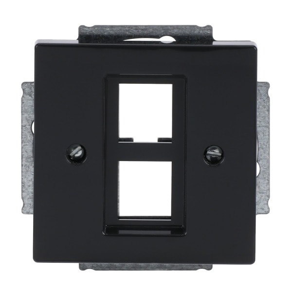 BUSCH-JAEGER - Zentralscheibe Modular-Jack-Einsatz 2-fach anthrazit - Plattform 63