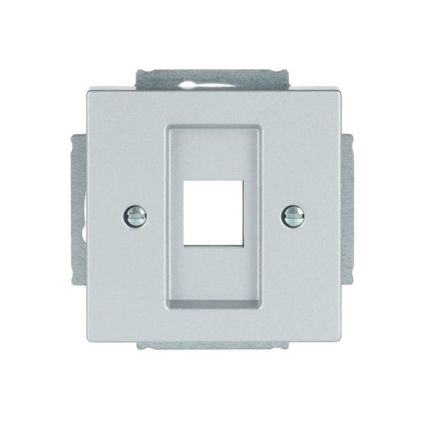 BUSCH-JAEGER - Zentralscheibe Modular-Jack-Einsatz 1-fach alusilber - Plattform 63