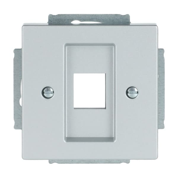 BUSCH-JAEGER - Zentralscheibe Modular-Jack-Einsatz 1-fach alusilber - Plattform 63