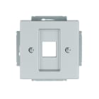 BUSCH-JAEGER - Zentralscheibe Modular-Jack-Einsatz 1-fach alusilber - Plattform 63