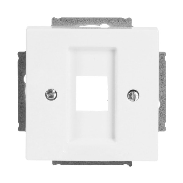 BUSCH-JAEGER - Zentralscheibe Modular-Jack-Einsatz 1-fach studioweiß - Plattform 63