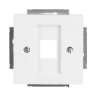BUSCH-JAEGER - Zentralscheibe Modular-Jack-Einsatz 1-fach studioweiß - Plattform 63