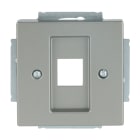 BUSCH-JAEGER - Zentralscheibe Modular-Jack-Einsatz 1-fach edelstahl - pur edelstahl