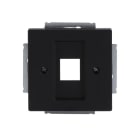 BUSCH-JAEGER - Zentralscheibe Modular-Jack-Einsatz 1-fach schwarz matt - Plattform 63