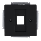 BUSCH-JAEGER - Zentralscheibe Modular-Jack-Einsatz 1-fach schwarz matt - Plattform 63
