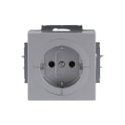 BUSCH-JAEGER - Busch-Objektsteckdose SCHUKO Safety+ alusilber - Plattform 63