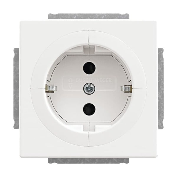 BUSCH-JAEGER - Busch-Objektsteckdose SCHUKO Safety+ studioweiß - Plattform 63