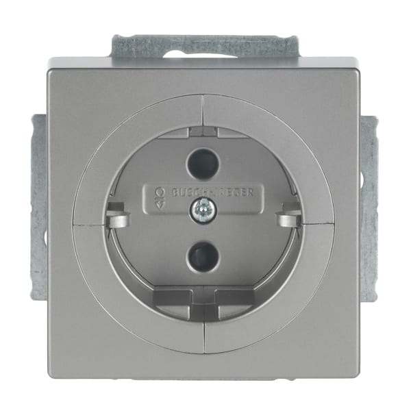 BUSCH-JAEGER - Busch-Objektsteckdose SCHUKO Safety+ edelstahl - pur edelstahl