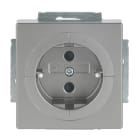BUSCH-JAEGER - Busch-Objektsteckdose SCHUKO Safety+ edelstahl - pur edelstahl