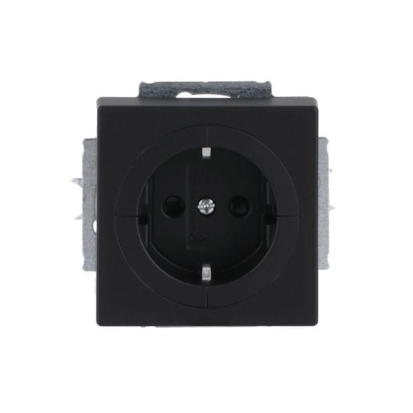 BUSCH-JAEGER - Busch-Objektsteckdose SCHUKO Safety+ schwarz matt - Plattform 63