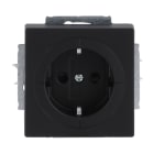 BUSCH-JAEGER - Busch-Objektsteckdose SCHUKO Safety+ schwarz matt - Plattform 63