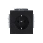 BUSCH-JAEGER - Busch-Objektsteckdose SCHUKO Safety+ schwarz matt - Plattform 63