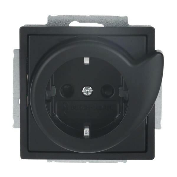 BUSCH-JAEGER - Busch-Servicesteckdose SCHUKO Safety+ schwarz matt - Plattform 63