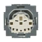 BUSCH-JAEGER - SCHUKO Steckdosen-Einsatz Safety+ mit Beschriftungsfeld alusilber - Plattform 63