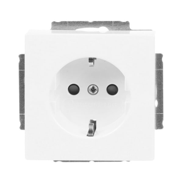 BUSCH-JAEGER - SCHUKO Steckdosen-Einsatz Safety+ mit Beschriftungsfeld studiow - Plattform 63