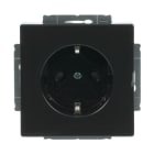 BUSCH-JAEGER - SCHUKO Steckdosen-Einsatz Safety+ ohne Spreize anthrazit - Plattform 63