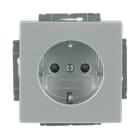 BUSCH-JAEGER - SCHUKO Steckdosen-Einsatz Safety+ ohne Spreize alusilber - Plattform 63