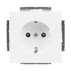 BUSCH-JAEGER - SCHUKO Steckdosen-Einsatz Safety+ ohne Spreize studioweiß - Plattform 63
